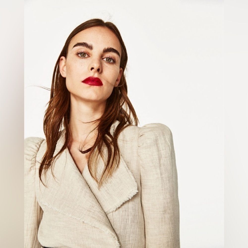 Zara Basic Collection Short Jacket Reversible Sas… - image 3